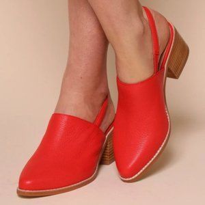 Intentionally Blank Erica Slingback Leather Mule